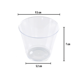 Taça de Sobremesa Transparente 230ml Ø9.5cm