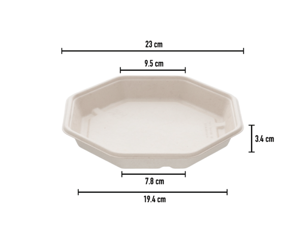 Travessa Octogonal 830ml - Image 2