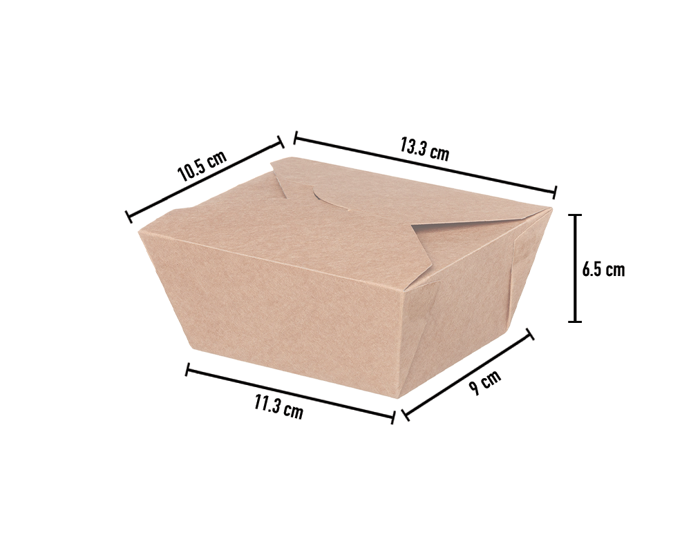 Caixa Kraft para Take Away 800ml - Image 2