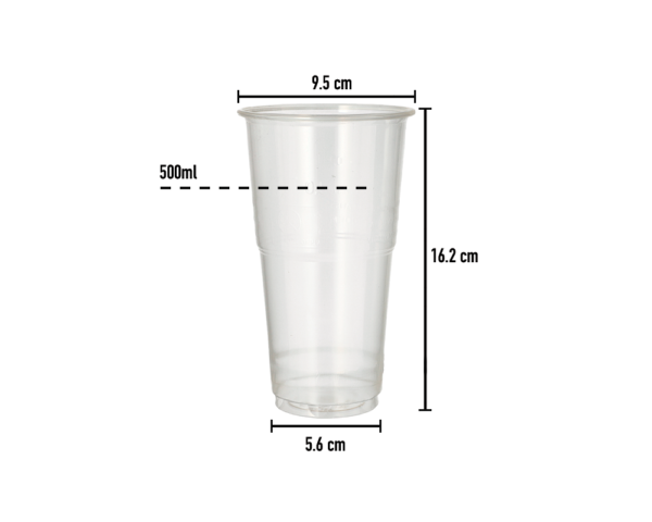 Copo PLA 500ml  - Ø9.5cm - Image 2