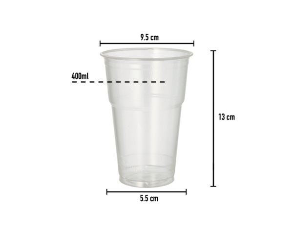 Copo PLA 400ml  - Ø9.5cm - Image 2