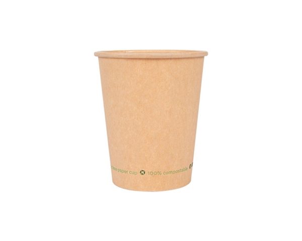 Copo de Cartão Kraft PLASTIC FREE 240ml - Ø8cm