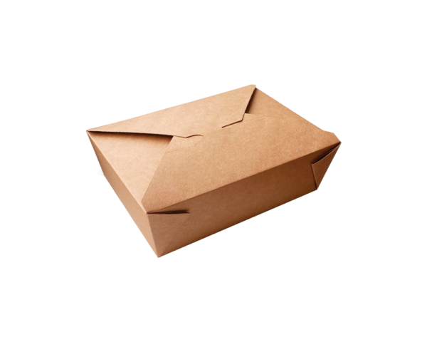 Caixa Kraft para Take Away 1600ml - 0%plastic