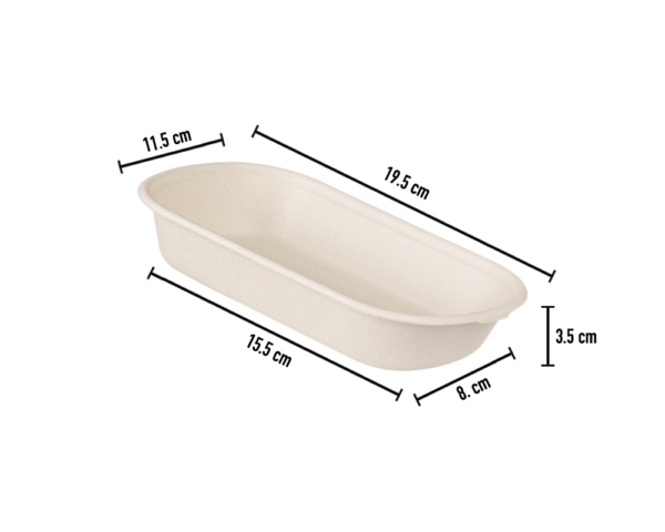 Caixa Oval em Cana de Açúcar 500ml - Image 2