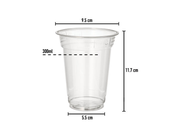 Copo PET 300ml  - Ø9.5cm - Image 2