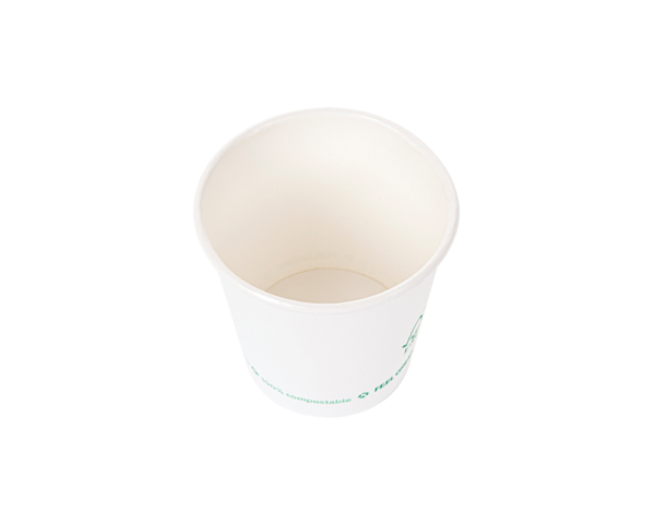 Copo de Cartão Branco PLASTIC FREE 120ml - Ø6cm - Image 3