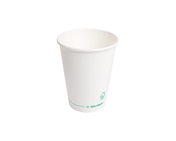 Copo de Cartão Branco PLASTIC FREE 360ml - Ø9cm - Image 3