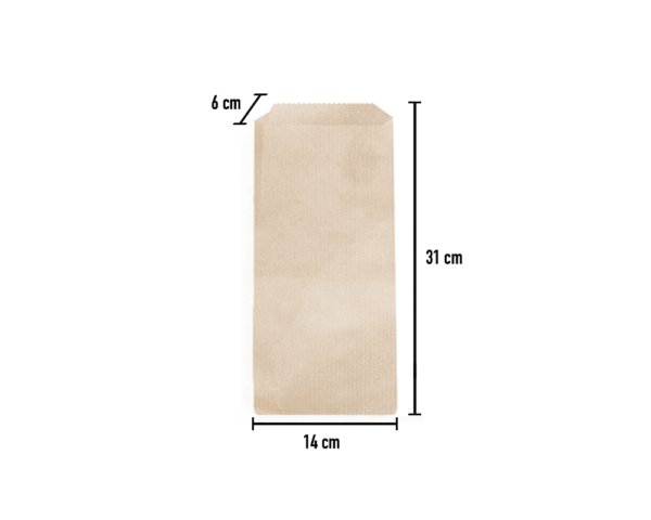 Saqueta Kraft 14x6x31cm - Image 2