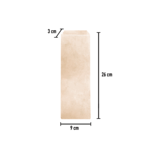 Saqueta de Talher Kraft 9x3x26cm