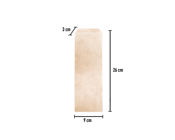 Saqueta de Talher Kraft 9x3x26cm - Image 2