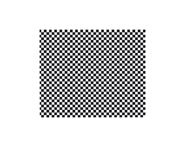 Papel Anti-Gordura Quadriculado Preto e Branco 31x38cm