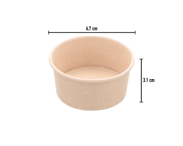 Molheira Kraft 60ml Ø7cm - Image 2