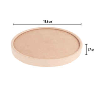 Tampa Kraft para Saladeira Redonda  Ø18.5cm