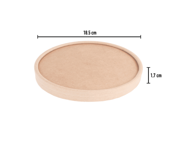 Tampa Kraft para Saladeira Redonda  Ø18.5cm - Image 2