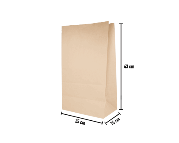 Kraft Paper Bag without Handles 22x14x37cm (Cópia) - Image 2