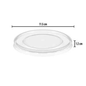 PP Lid for Oval Box 850/1000ml/2 Comp. (Cópia)