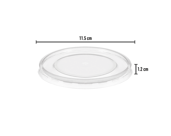 PP Lid for Oval Box 850/1000ml/2 Comp. (Cópia) - Image 2