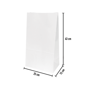 White Paper Bag without Handles 22x14x37cm (Cópia)